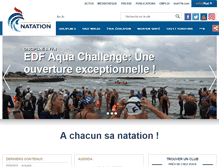 Tablet Screenshot of ffnatation.fr